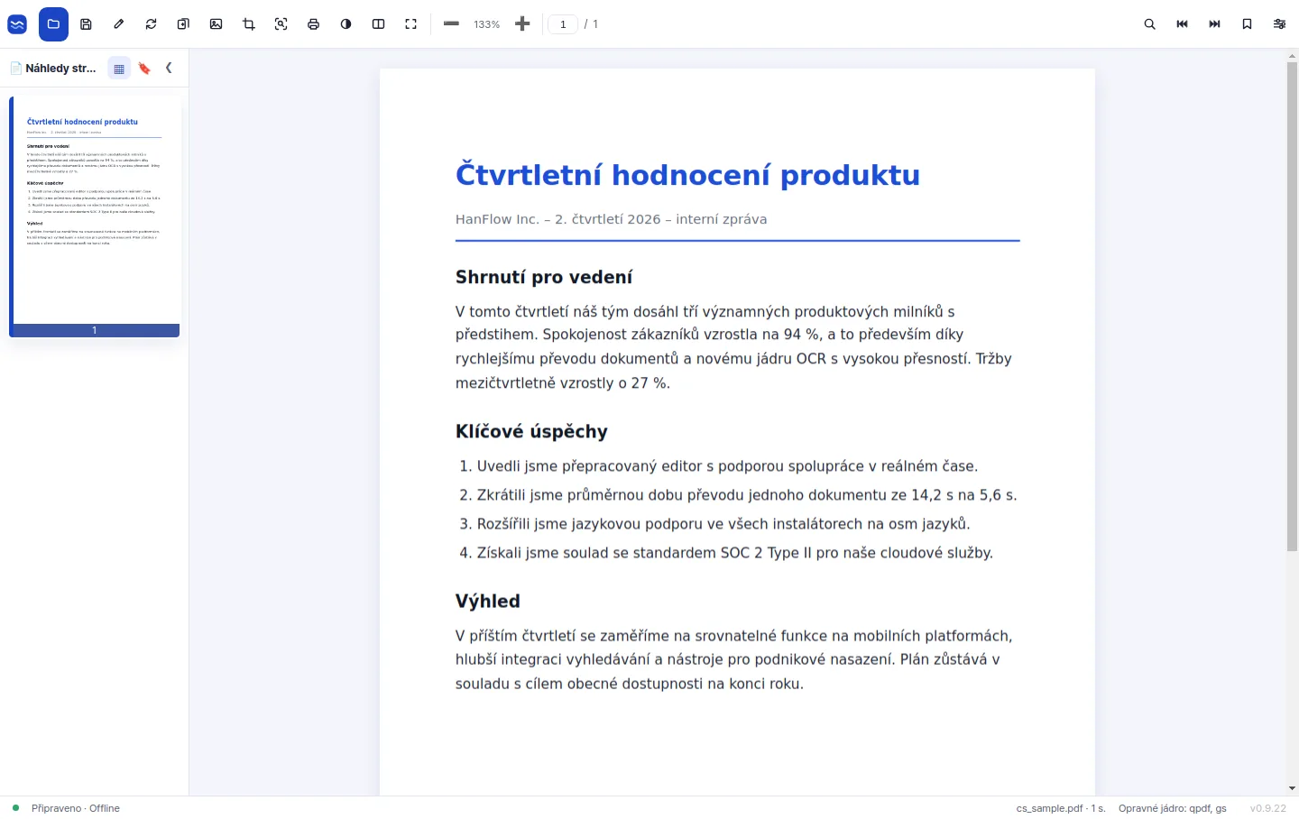 Snadno se čte, snadno se upravuje —