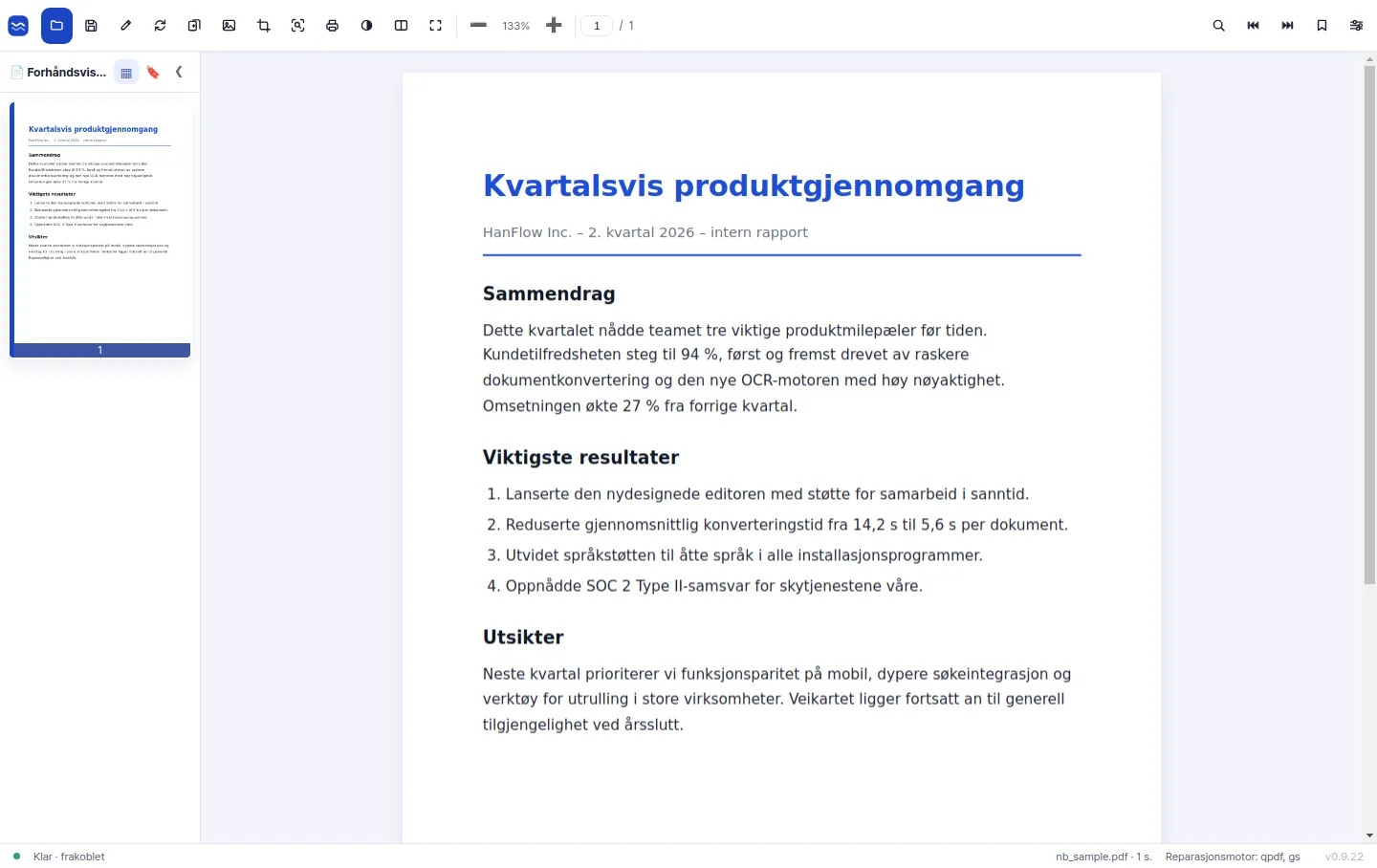 Enkelt å lese, enkelt å redigere —