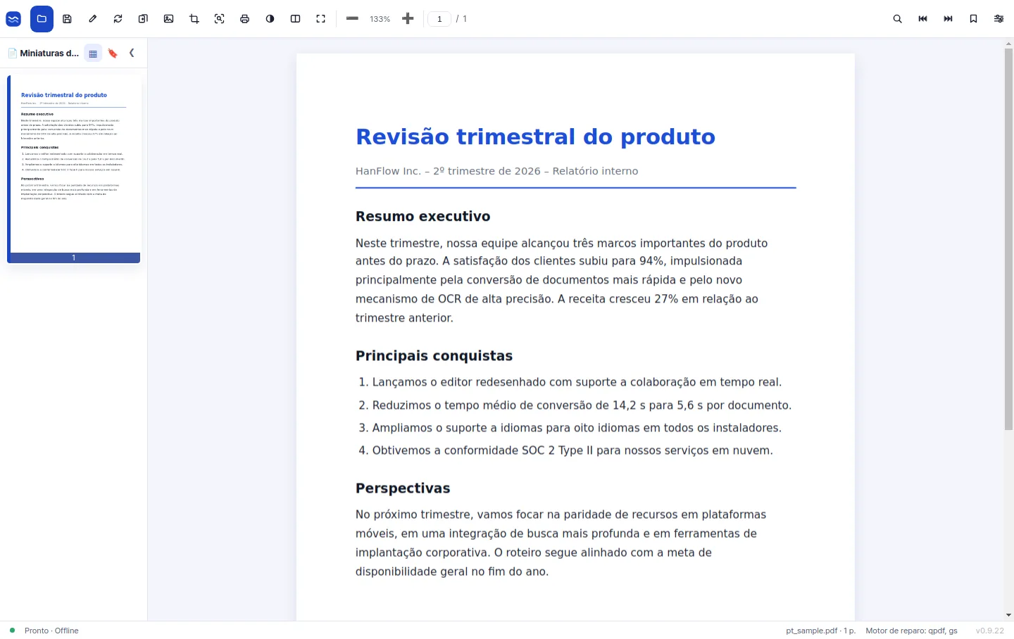 Fácil de ler, fácil de editar —