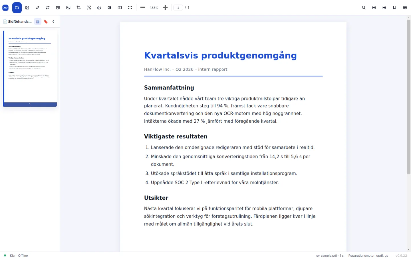 Lätt att läsa, lätt att redigera —