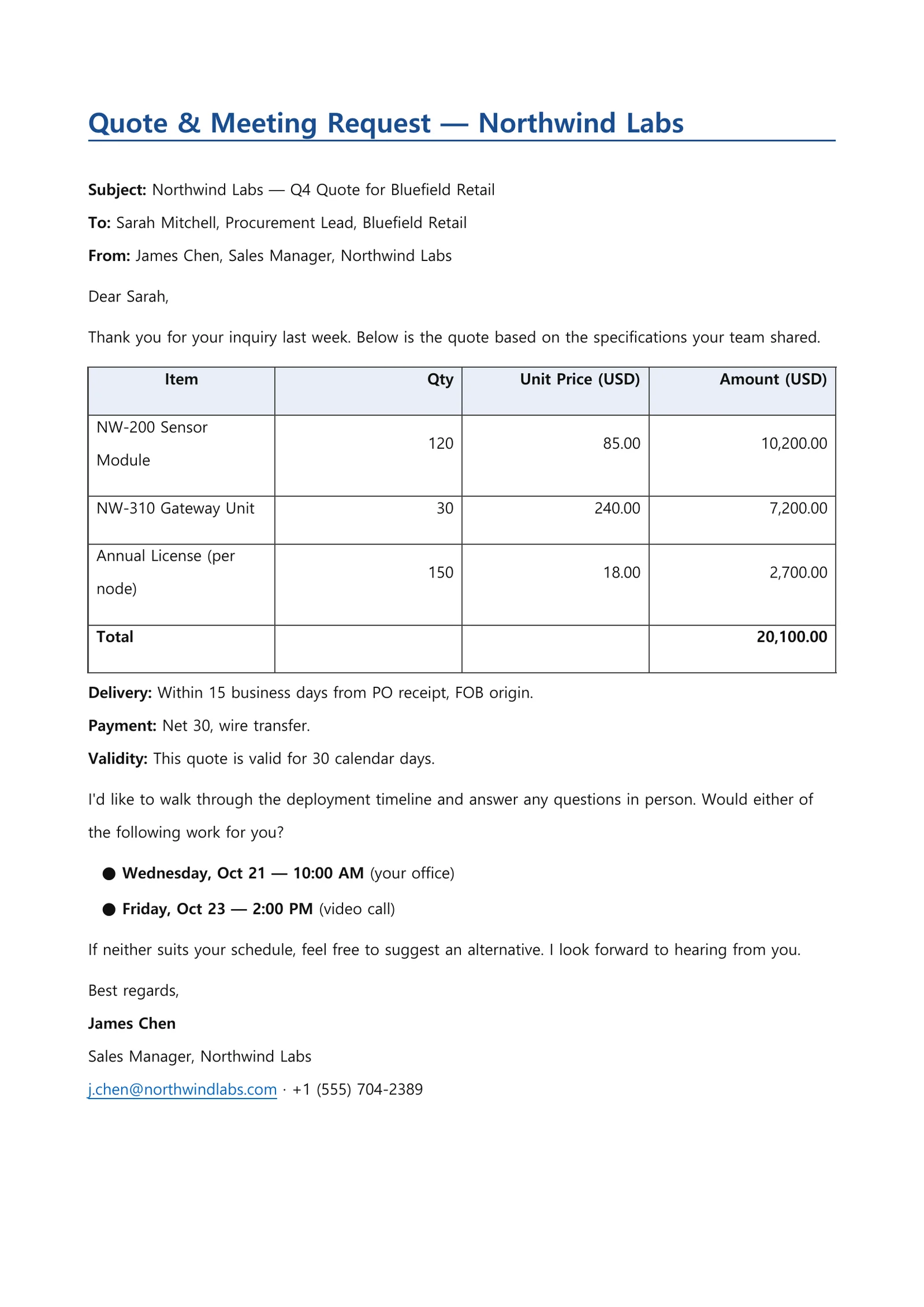 Business email